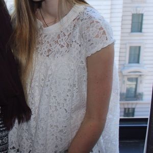 lace white shirt